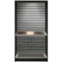 All State ASMMS362-KS Micro Market Kiosk with Stainless Slats 36