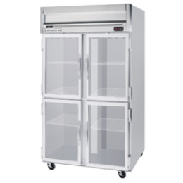 Beverage Air HRP2-1HG Horizon Series Half-Glass Door Refrigerator, 49 cu. ft.