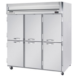 Beverage Air HRP3-1HS Horizon Series Half-Solid Door Refrigerator, 74 cu. ft.