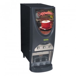 Bunn 38600.0001 iMIX-3S+ BLK Powdered Cappuccino Dispenser with 3 Hoppers 120V