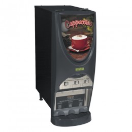 Bunn 38600.0050 iMIX-3S+ BLK Powdered Cappuccino Dispenser with 3 Hoppers 120V
