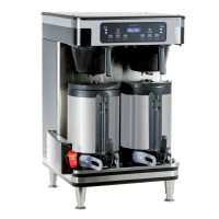 Bunn 51200.0101 ICB Infusion Series Black and Stainless Steel 6000W Twin Automatic Coffee Brewer 120/240V