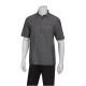 Chef Works SKS002BLK2XL Detroit Short-Sleeve Denim Shirt 2XL
