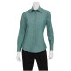 Chef Works SLWCH002GRM2XL Women's Chambray Shirt Green Mist 2XL