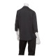 Chef Works WA34BLKXS Women's Finesse 3/4 Sleeve Fitted Shirt Black XS