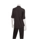 Chef Works WPDSBLK2XL Women's Two-Pocket Shirt Black 2XL