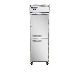 Continental DL1F-SS-PT-HD Stainless Steel Designer Line Half Door Pass Through Freezer 26