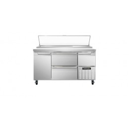 Continental CPA60-D Pizza Prep Table with Two Drawers 60