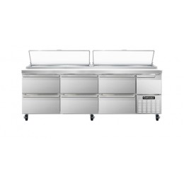 Continental CPA93-D Pizza Prep Table with Six Drawers 93