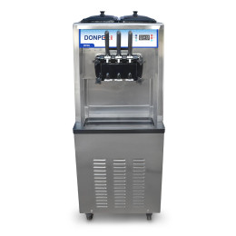Donper D700 Dual Flavor Soft Serve Ice Cream Machine with Twist Floor