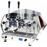 La Pavoni DIA 2L-R 2-Group Diamante Lever Espresso Coffee Machine, Ruby Red, 14L Boiler
