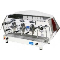 La Pavoni DIA 3V-R Diamante Volumetric Espresso Coffee Machine, Ruby Red, 22.5L Boiler