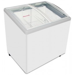 Excellence Industries EAC-33HC Curved Lid Display Freezer - 3 Basket