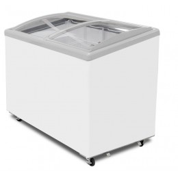Excellence Industries EAC-39HC Curved Lid Display Freezer - 4 Basket