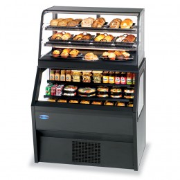 Federal CD3628RSS3SC Specialty Display Hybrid Merchandiser Refrigerated Self-Serve Bottom With Non-Refrigerated Service Top 36