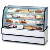 Federal CGR7742 Curved Glass Refrigerated Bakery Case 77