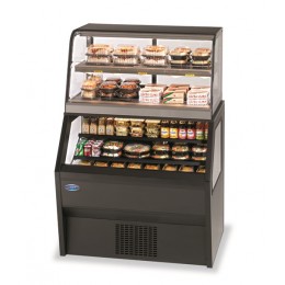 Federal CH4828RSS4SC Specialty Display Hybrid Merchandiser Refrigerated Self-Serve Bottom With Hot Service Top 48
