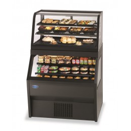 Federal CRR4828RSS4SC Specialty Display Hybrid Merchandiser Refrigerated Self-Serve Bottom With Refrigerated Service Top 48