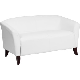Flash Furniture 111-2-WH-GG Hercules Imperial Series White Leather Loveseat