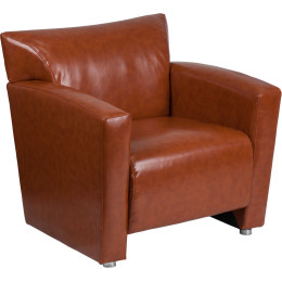 Flash Furniture 222-1-CG-GG Hercules Majesty Series Cognac Leather Chair