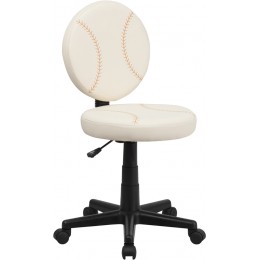 Flash Furniture BT-6179-BASE-GG Baseball Swivel Task Chair