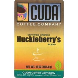 Cuda Coffee Certified Organic Huckleberry's Blend, 1lb