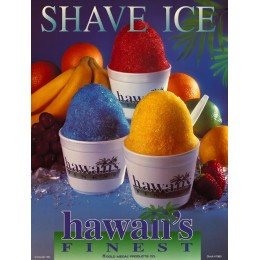 Gold Medal 1980 Hawaiis Finest Shave Ice Poster 