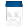Gold Medal 2144HFB Blue Barrel Awning with Frame for 48