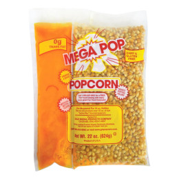 Gold Medal 2846 Mega Pop Corn/Oil Kit with Coconut Oil for 16oz. Kettle 20/CS