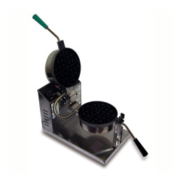 Gold Medal 5021ET Round Belgian Waffle Baker with Non-stick Coating and Electronic Control 120V