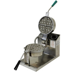 Gold Medal 5021 Standard Round Belgian Waffle Baker 120V