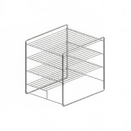 Gold Medal 5553-006 Large Flat Rack Cabinet Kit for 5550-00 