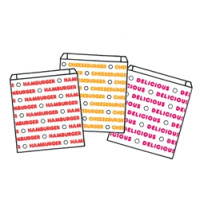 Gold Medal 5426 Delicious Wax Print Sandwich/Hamburger Bags