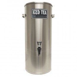 Cecilware 3 Gallon Stainless Steel Iced Tea Dispenser with Handles