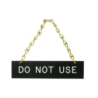 Laminated Hanging Coffee Signs Do Not Use