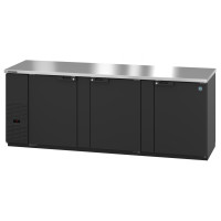 Hoshizaki BB95-S Refrigerator, Three Section, Stainless Steel Back Bar Back Bar, Solid Doors