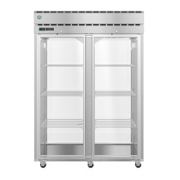 Hoshizaki PT1A-FG-FG Refrigerator, Single Section Pass Thru Upright, Full Glass Door with Lock
