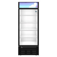 Hoshizaki RM-26-HC Refrigerator, Single Section Glass Door Merchandiser – Silver Exterior