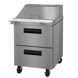 Hoshizaki SR27B-12M Refrigerator, Single Section Mega Top Prep Table, Stainless Door