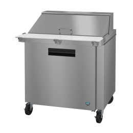 Hoshizaki SR27B-12MD2 Refrigerator, Single Section Mega Top Prep Table, Stainless Drawers