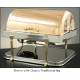 Legion A1G708B Oblong Built-In Electric Chafer with Rollback Cover Copper Traditional Hardware 2 Gallon