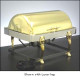 Legion A7G608E Tabletop Chafer Oblong Can Fuel Brass Traditional Hardware 2 Gallon