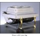 Legion A4G608E Tabletop Chafer Oblong Can Fuel Silver Traditional Hardware 2 Gallon