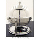 Legion F4D608B Tabletop Electric Chafer with Rollback Cover Silver Luxor Hardware 2 Gallon