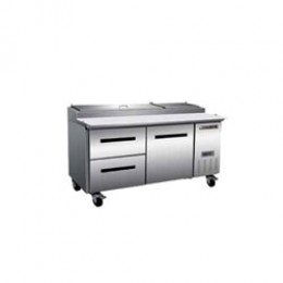 Maxx Cold MXCPP70-DL Pizza Preparation Table with 2 Drawers Left, 1 Door Right