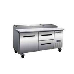 Maxx Cold MXCPP70-DR Pizza Preparation Table with 2 Drawers Right, 1 Door Left