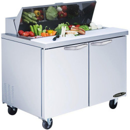 Kool-It KST-60-2 Stainless Steel Sandwich Prep Table, 60.4