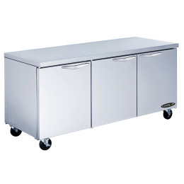 Kool-It KUCF-72-3 Undercounter Triple Door Freezer 72.4