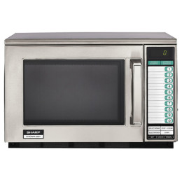 Sharp R-22GTF Heavy Duty Commercial Microwave Oven 1200 Watts 120V