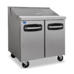 Norlake NLSP36-10 AdvantEDGE Standard Sandwich Preparation Refrigerator Units 36-3/8